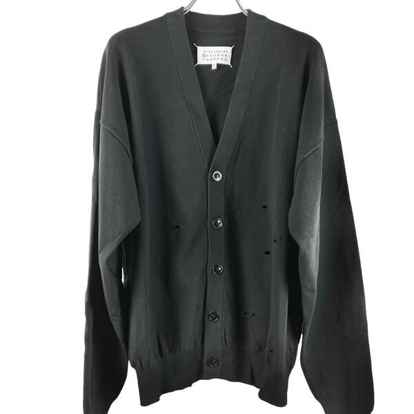 Maison Margiela (メゾン マルジェラ) Damage Design Longsleeve Cardigan 15AW (black)