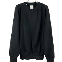 VISVIM(ビズビム) Comfort Size Wool Sweat Knit Longsleeve T Shirt (black)_画像1