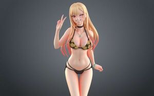 送料込み　フィギュア　着せ恋　喜多川海夢　水着　ガレージキット　ガレキ　3Dプリント 1/6　光造形