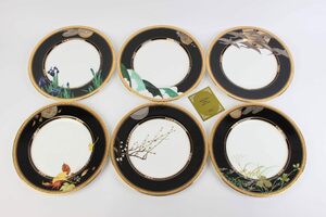 Noritake ノリタケボーンチャイナ 100thコレクション 四季彩舞曲 27cmディナー皿6枚 テーブルウェア 陶磁器 R2402-209