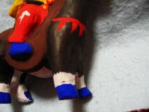 【福】　出雲人形 馬乗り大名土人形 うま ウマ 午 うまのり 水野 奈良 郷土玩具_画像5