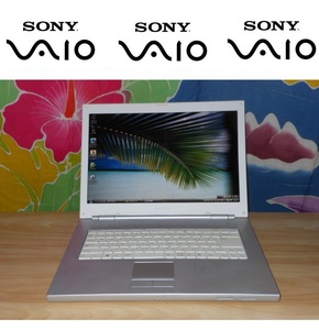 ◆SONY VAIO VGN-N51B Windows Vista 大画面 15.4型 ノートパソコン◆抜群デザイン性/映画DVD音楽CD鑑賞/画像保存/綺麗な画像表現