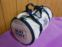 ◆バドワイザー BUD LIGHT　ドラム型 Mini-Size 手提げ バッグ 28x16cm　未使用_画像1