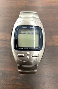 #10450【コレクター必見】★CASIO カシオ DATABANK HOTBIZ データバンク ホットビズ HBZ-110 十字ボタン デジタルウォッチ 動作未確認★☆