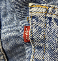 90's フランス製 ビンテージ▽Levis 501 リーバイス ビッグサイズ デニムパンツ ジーンズ W38 水色 ライトブルー 5010182_画像6