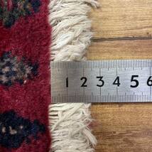 手織りペルシャ絨毯　中古　美品　シーラーズ産　122cm × 74cm　ラグ、カーペット　寝室サイズ　Ni221/A795_画像8