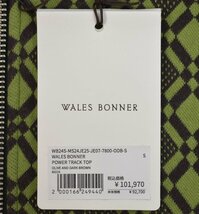 Wales Bonner/ウェールズボナー　24SS　パワートラックトップ　ジップアップジャージジャケット　MS24JE25 　サイズ：S　カラー：グリーン_画像5