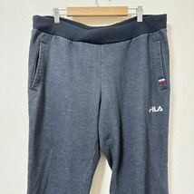 【FILA】フィラ スウェットパンツ グレー 灰色 ウエストゴム ロゴ リブ ポケット 1911 FILA UNDICI スポーツ メンズ サイズO/Y5197 SS_画像3