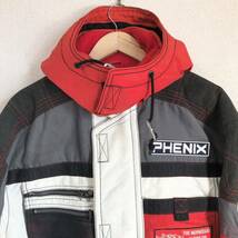 【PHENIX】フェニックス スノー ウェア スキー スノボ スノーボード ジャケット ジップアップ 赤 白 黒 メンズ 防寒 トップス L/Y5592BB_画像4