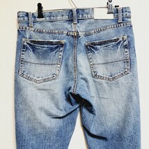 【MEN'S MELROSE】メンズメルローズ デニムパンツ ライトブルー 綿 定番 カジュアル 着回し 色褪せ感 シンプル メンズ サイズL Y6287HH/_画像4