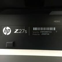 ☆HP Z27S ワイド液晶モニター 27インチ 4K（3840×2160）HDMI×2/DisplayPort 動作品_画像9