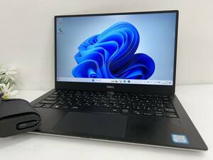 【良品 13.3インチ】DELL XPS13-9360『Core i5(7200U) 2.5GHz/RAM:8GB/SSD:256GB』シルバー Win11Pro 動作品