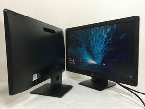 ☆【良品 ２台セット】HP ProDisplay P232 ワイド液晶モニター 23インチ フルHD（1920x1080）D-Sub/DisplayPort ケーブル付属 動作品