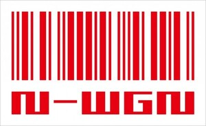 オリジナル バーコードシリーズ N-WGN エヌワゴン カッティングステッカー Nデザイン N-design