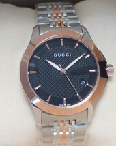 新品未使用　グッチ　GUCCIGタイムレス　腕時計　レディース　ピンクゴールド　ブラック　YA126512_画像7