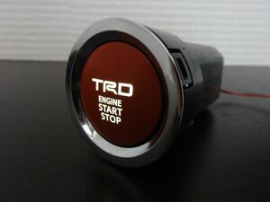 美品☆TRD 8ピン エンジンプッシュスタートスイッチ!!レインボー!!