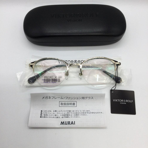 ★未使用品 VIKTOR&ROLF ヴィクター&ロルフ 70-0234-1 メガネフレーム シルバー