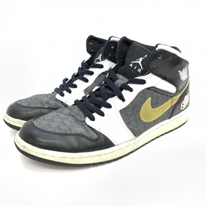 【中古】NIKE AIR JORDAN 1 MID DEAR PAPA PACK BLACK 325514-011 28.5　ナイキ[240092256809]