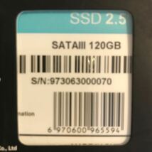 SSD 2.5インチ SATA III 120GB FIREBAT SSDドライブ 2.5inch SATA3 120ギガバイト 新品 未使用 未開封 デスクトップ ノートパソコン 7mm ③_画像3