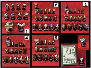 ★バンダイ　仮面ライダー　マスクコレクション　Vol.①②③④⑤のセット　シークレット　発光台座　マスコレ　レア　おまけ