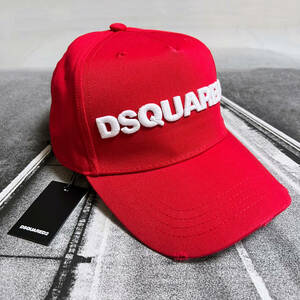 新品 Dsquared2 Baseball Cap レッド ワンサイズ ディースクエアード ベースボール キャップ 並行輸入品