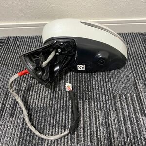 中古 日産 E12 NE12 HE12 中期 後期 ノート 純正 左 助手席 ドアミラー サイドミラー カメラ付き murakami G579 12ピン パールホワイト 白