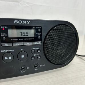 315B/SONY/ソニー/パーソナルオーディオシステムCDデッキ/ZS-S40/ブラック/黒/2021年製/通電確認済み/CDラジオ/コンパクトの画像3