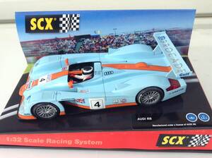 ◆◆TECNI-TOYS//SCX//Gulf AUDI R8 スロットカー 1/32//ガルフ アウディ R8// 未使用品・保管品・１円スタート！格安！！◆◆