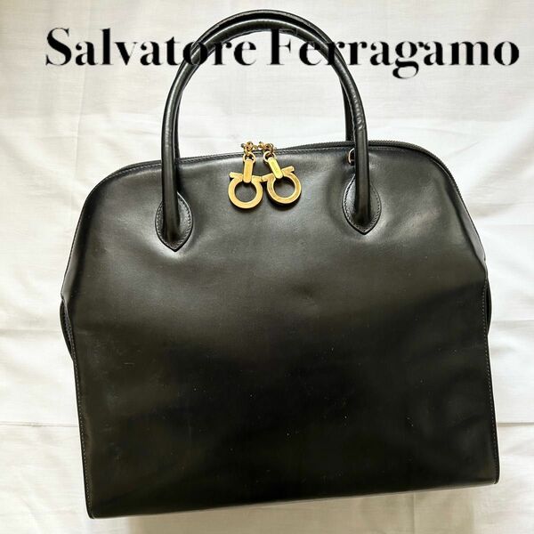 ■美品■Salvatore Ferragamo ハンドバッグ　レザー　ガンチーニ