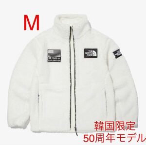 もうすぐ売り切れ韓国限定 M　白 THE NORTH FACE FLEECE JACKET 50周年