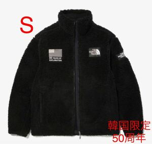  もうすぐ売り切れ 韓国限定 S黒 THE NORTH FACE FLEECE JACKET 50周年