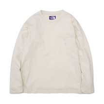 新品未使用 Size XL THE NORTH FACE PURPLE LABEL 7oz L/S Pocket Tee ポケットティー 長袖Tシャツ NT3058N ナチュラル Natural 日本製_画像1