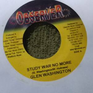 Blood and Fire Riddim Study War No More Glen Washington from Observer