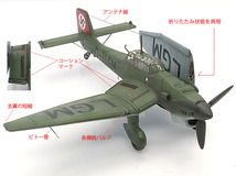1/144 完成品 ユンカース Ju-87 V11 D-ILGM （左翼折りたたみ）プロトタイプ スツーカ 空母試験 1939_画像3