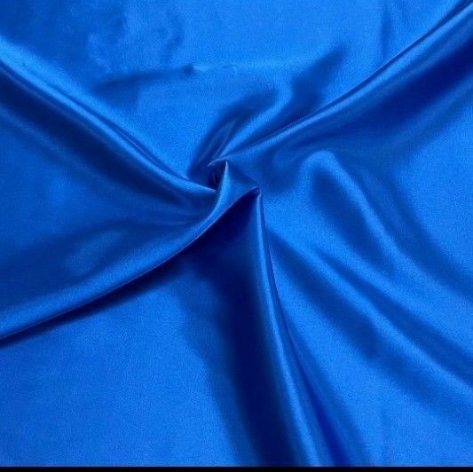 サテン生地（ブルー）120×100cm