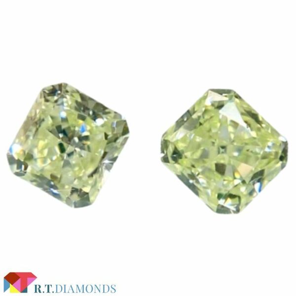 LIGHT YELLOW GREEN 0.088ct/0.080ct RCT/RT2533/CGL