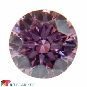 FANCY INTENSE PURPLISH PINK 0.060ct RD/RT2557/CGL