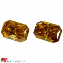 FANCY DEEP YELLOW ORANGE 0.180ct＆0.146ct/RCT/RT2588/CGL_画像1