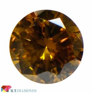 FANCY VIVID YELLOW ORANGE 0.219ct RD/RT2627/CGL