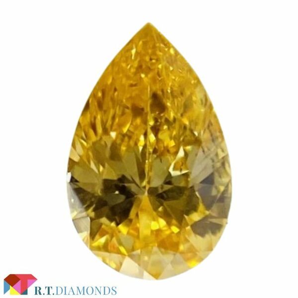 FANCY VIVID ORANGE YELLOW 0.091ct PS/RT2524/CGL