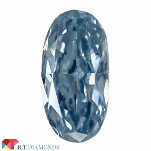 FANCY INTENSE BLUE 天然ブルーダイヤモンド 0.126ct OV/RT2652/CGL