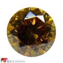 FANCY VIVID YELLOW ORANGE 0.151ct RD/RT2607/CGL_画像1