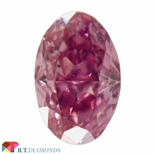 FANCY VIVID PURPLISH PINK 0.073ct OV/RT2641/CGL