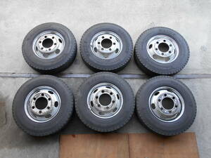 17.5ｘ6.00　135-9CS　225/80R17.5　6本セット　ヨコハマスタッドレスタイヤ　TOPY　VILHEN　②