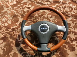  Mira Gino 2008 year L650S original MOMO wooden steering wheel ( inflator none )