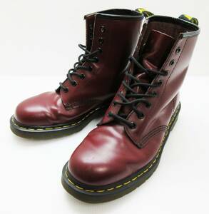 KM-3994《8ホール ブーツ》ドクターマーチン/Dr.Martens★チェリーレッド★アウトソール全長約28.5cm★本革 レザー★