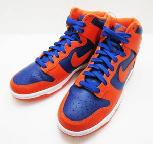 KM-3988《スニーカー》NIKE DUNK HIGH RETRO ORANGE AND DEEP ROYAL★ナイキ ダンク ハイ レトロ★US8 26cm★DD1399-800★