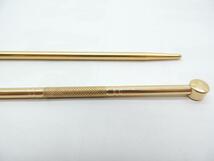 日本製 真鍮 火箸 ４，５Ｘ２５０ミリ ひばし ヒバシ しんちゅう シンチュウ Jan 4973378600171_画像3