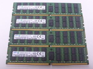 メモリ サーバーパソコン用 Samsung PC4-17000(DDR4-2133)ECC Registered 16GBx4枚 合計64GB M393A2G40DB0-CPB 起動確認済です②