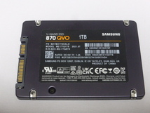 Samsung SSD 870QVO SATA 2.5inch 1TB(1000GB) 電源投入回数421回 使用時間3826回 正常99%判定 本体のみ 中古品です_画像1